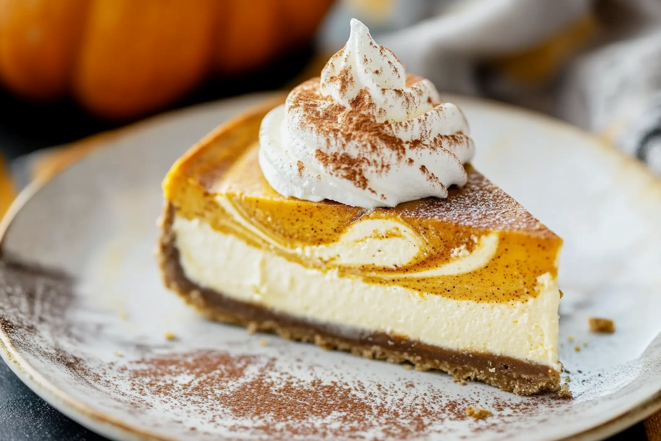 Pumpkin Swirl Cheesecake
