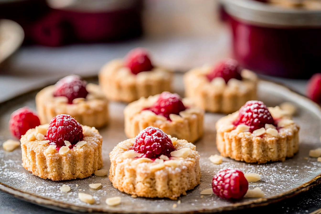 Raspberry Almond Thumbprints