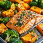 Effortless Sheet-Pan Salmon with Sweet Potatoes and Broccoli 5 Sheet-Pan Salmon With Sweet Potatoes & Broccoli
