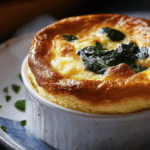 Spinach & Cheese Egg Soufflé