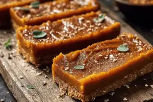 Sweet Potato Pie Bars with toasted marshmallow topping