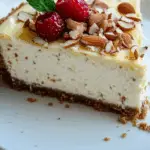 White Chocolate Almond Amaretto Cheesecake Delight 5 White Chocolate & Almond Amaretto Cheesecake