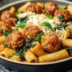 Zesty Turkey & Ricotta Meatballs with Garlic Spinach Rigatoni Bliss 5 Zesty Turkey & Ricotta Meatballs with Garlic Spinach Rigatoni