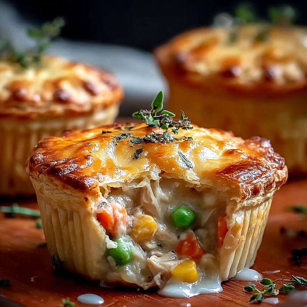 Easy Mini Chicken Pot Pies