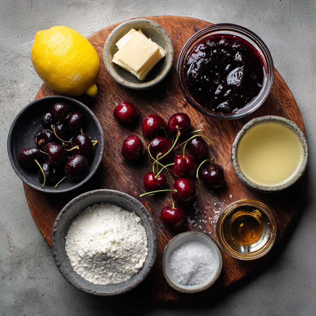 Amaretto Cherry Jam ingredients