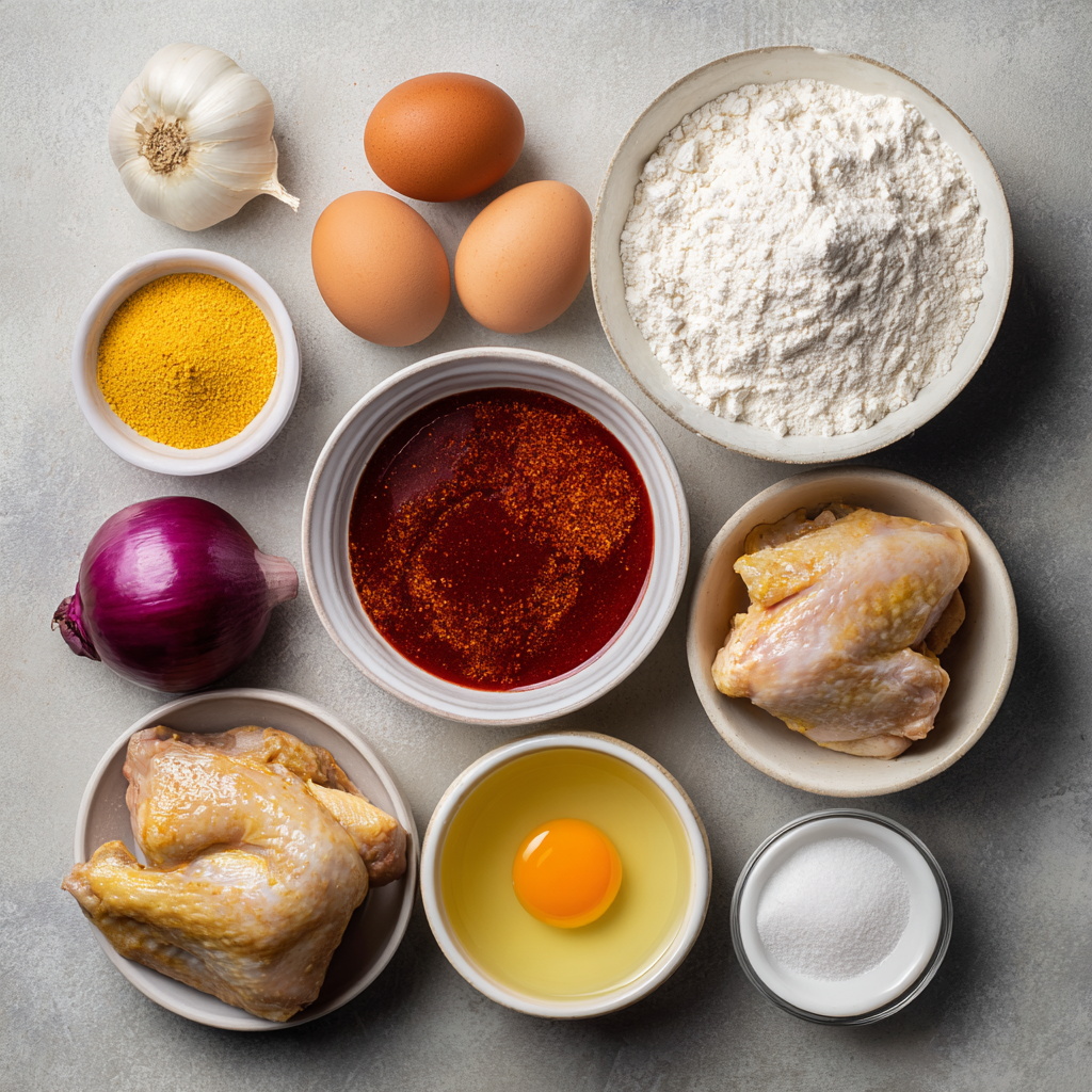Breading chicken for homemade KFC style coating