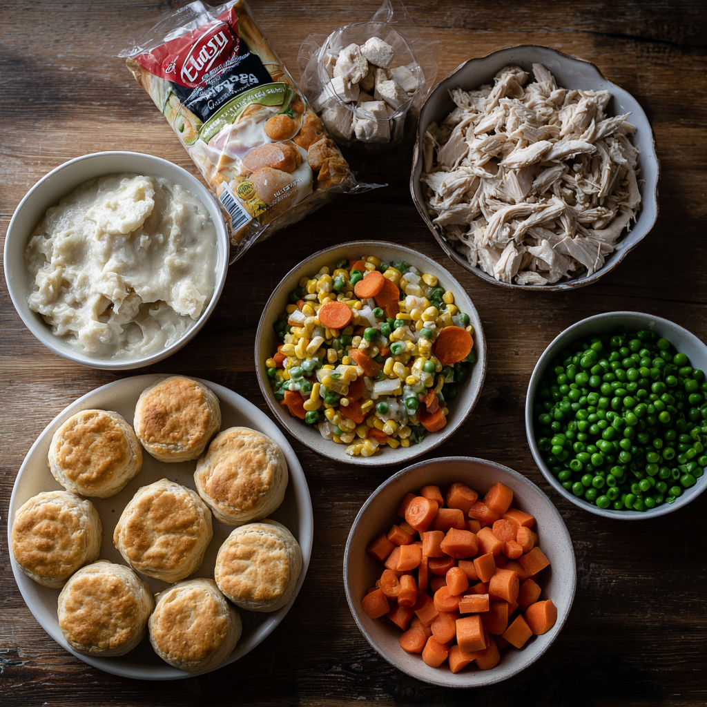 mini chicken pot pies with crescent rolls