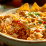Doritos cheesy chicken casserole baked and served hot