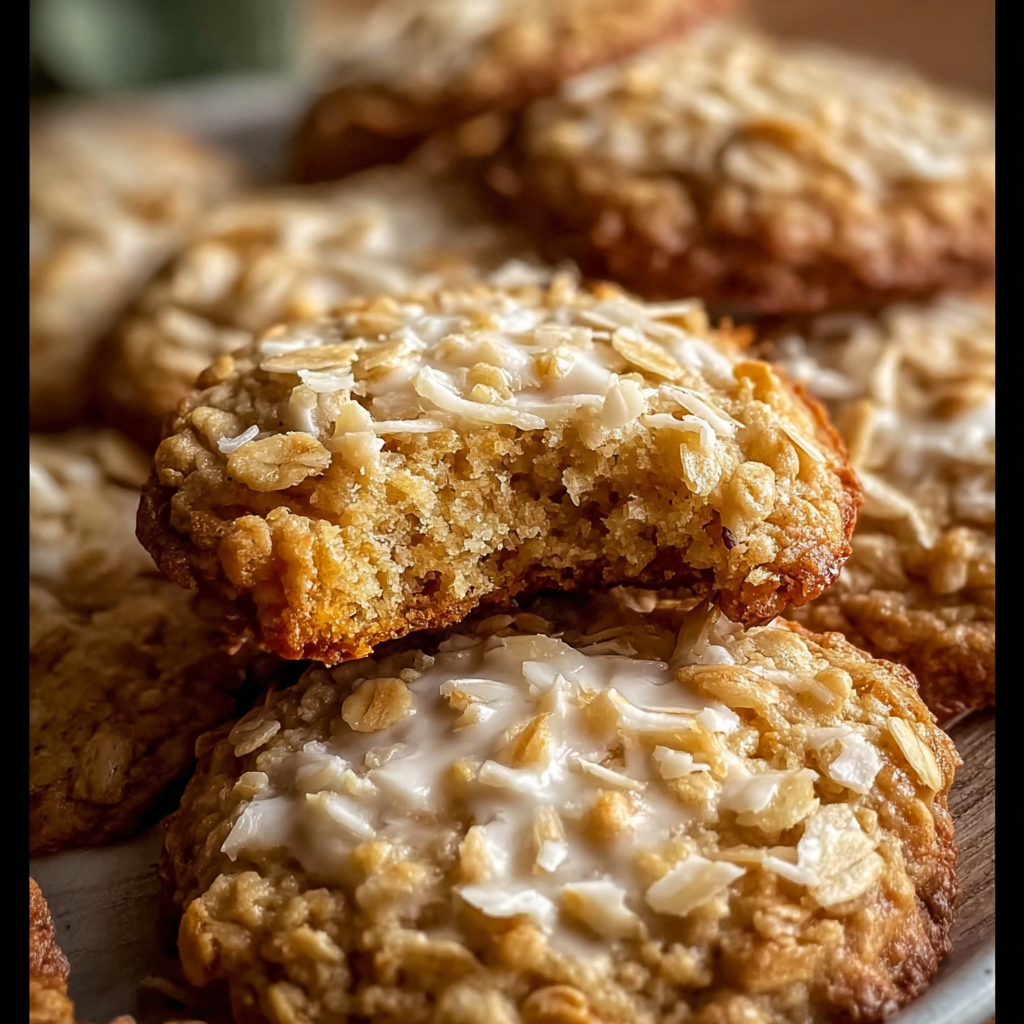 Freezing buttery coconut oatmeal cookie dough