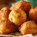 Long John Silver’s hush puppies crispy and golden on a plate