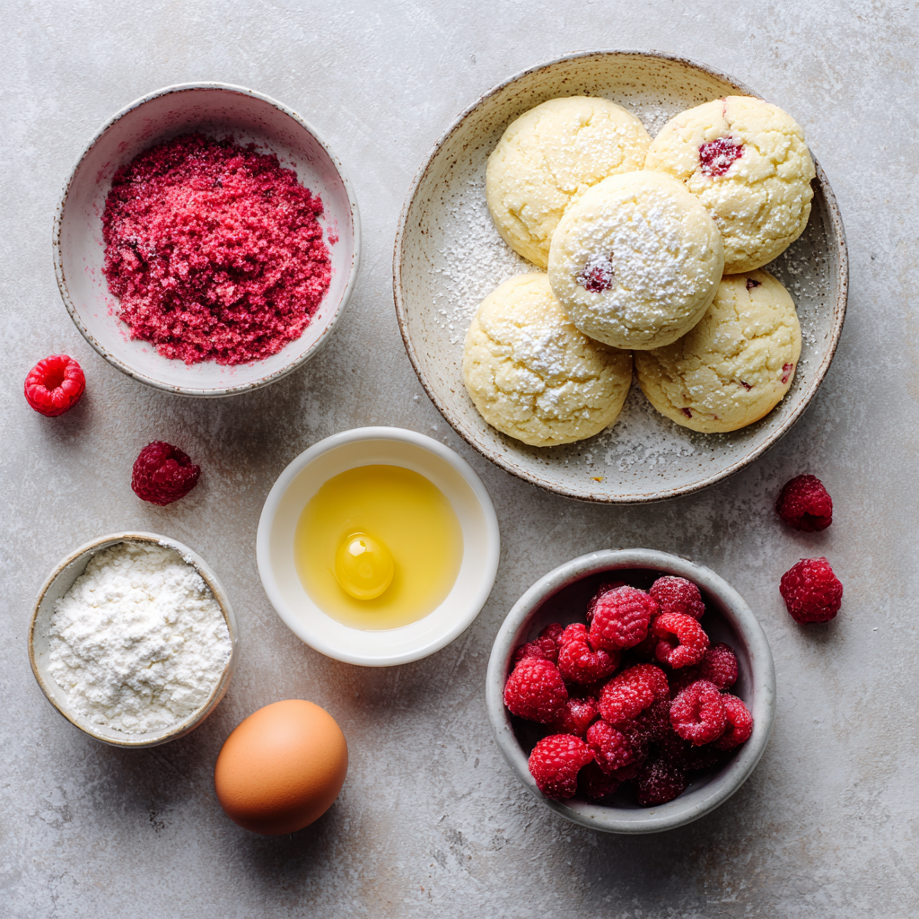 Inside texture of soft and chewy raspberry sugar cookies
