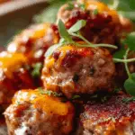 Golden Rotel Spiced Sausage & Cream Cheese Bites fresh from oven