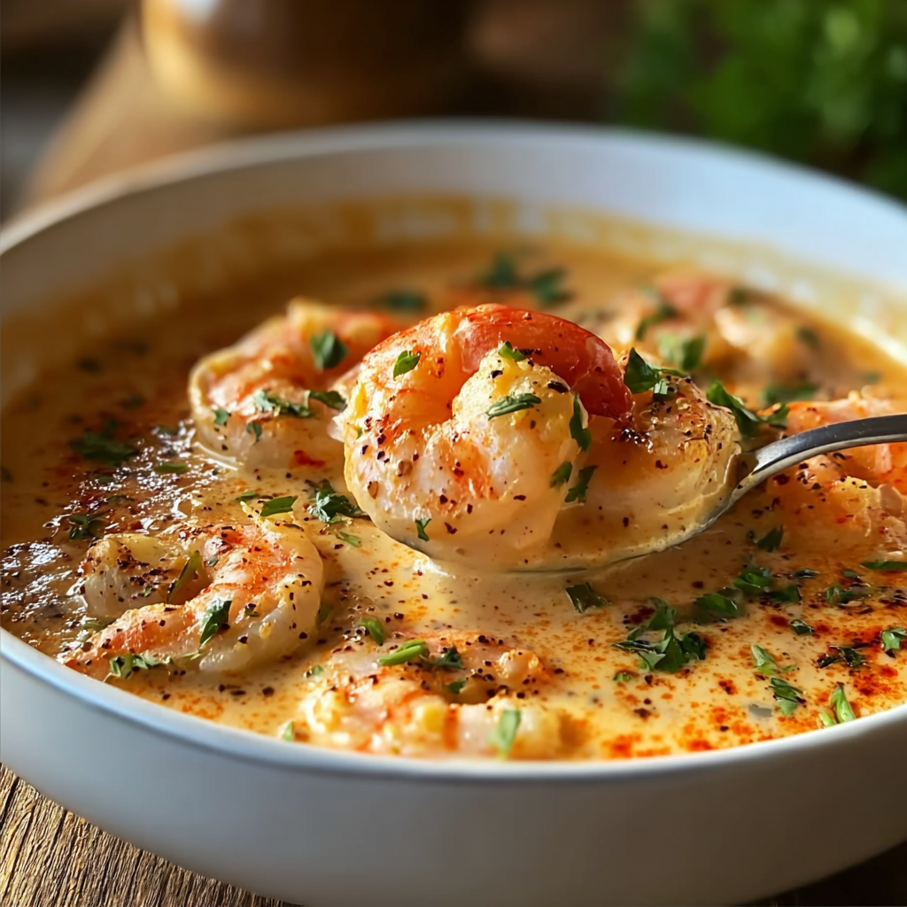 Ingredients for creamy crab and shrimp seafood bisque