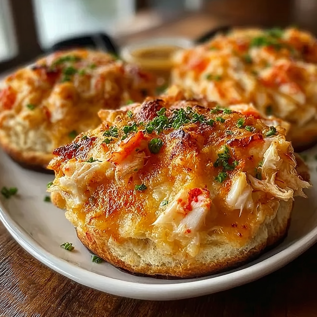 Shrimp and Crab Biscuit Melts with Dipping Sauces
