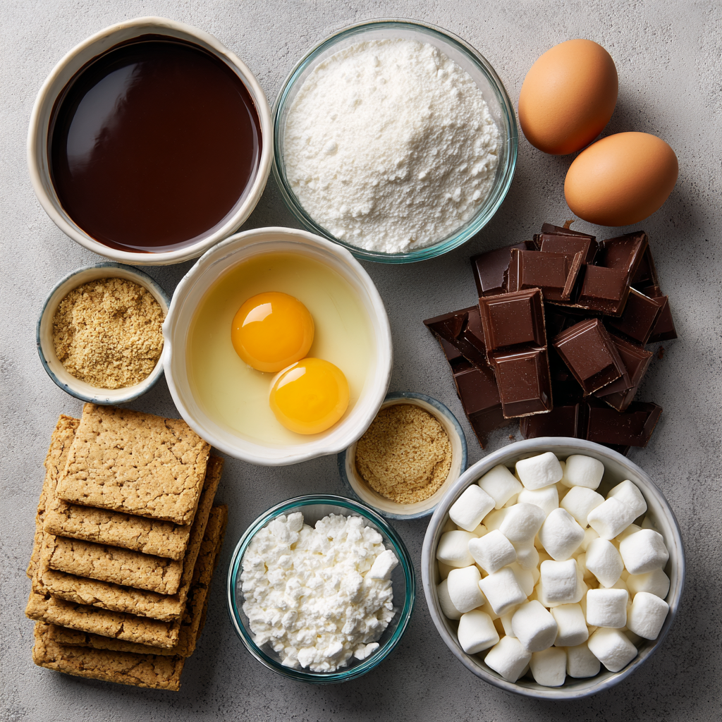 Cutting s’mores brownies into clean squares