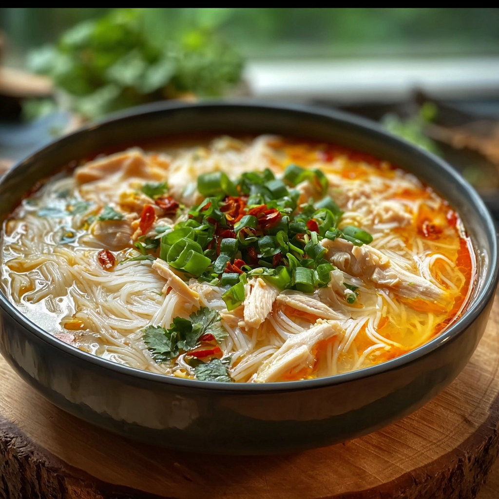 Freezing Cozy Chicken Vermicelli Soup the smart way